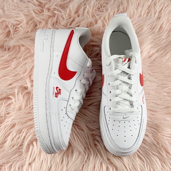 New Nike Air Force 1 White Red - Picture 3 of 7